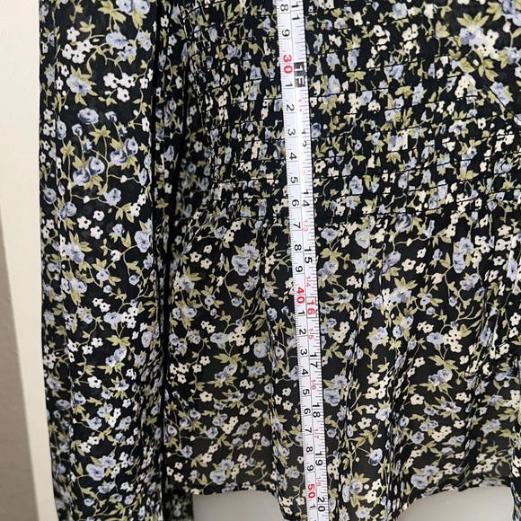 Astr Floral Print Blouse with Ruffle Detail - Picture 10 of 11